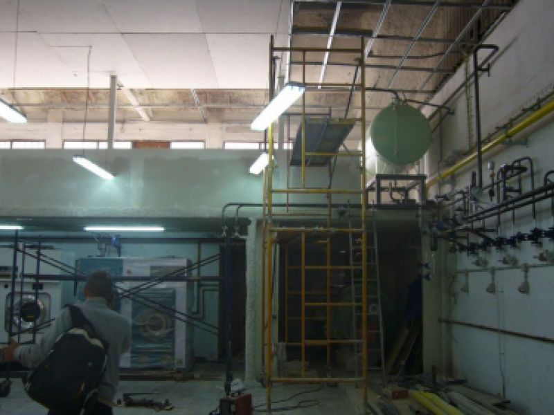 Intervención en lavandería industrial